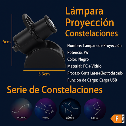 Proyector de planetas y constelaciones